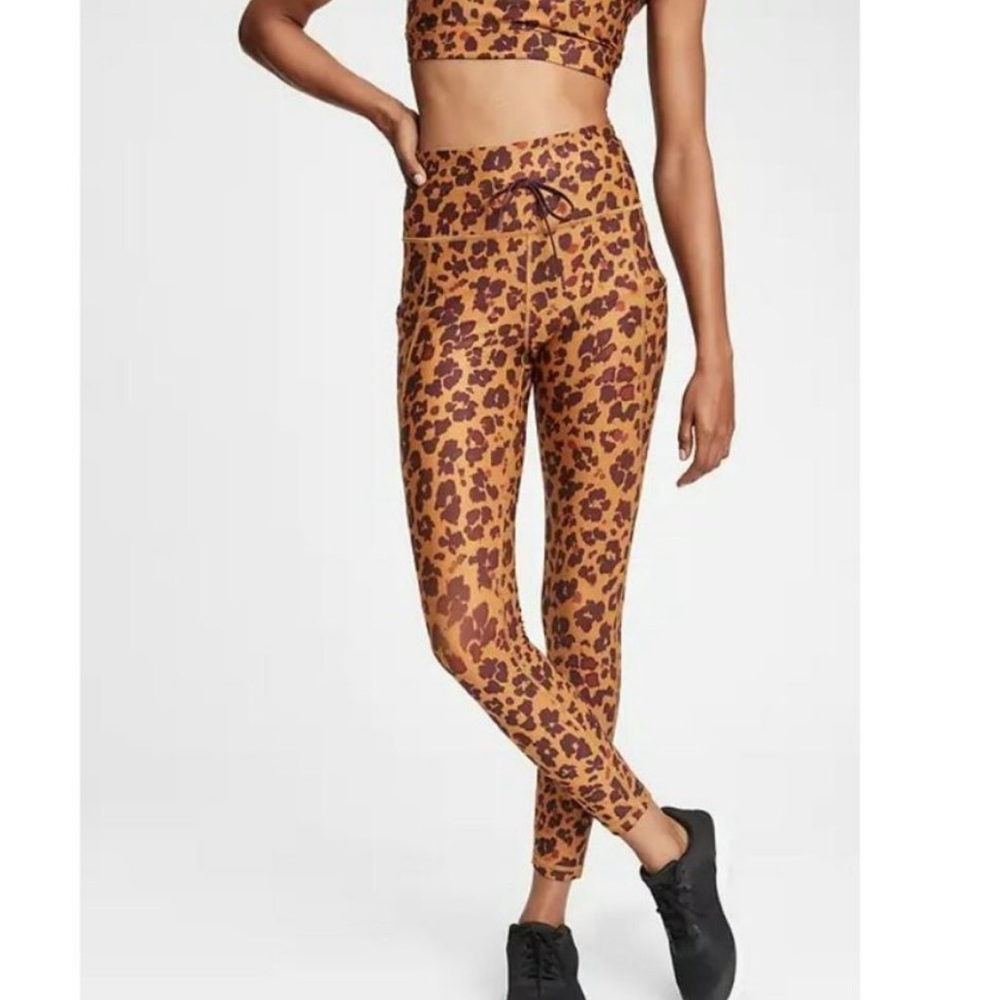 leopard leggings and bra set